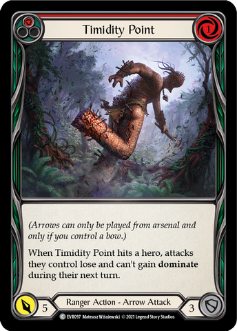 Timidity Point (Red) [EVR097] (Everfest) 1st Edition Rainbow Foil 