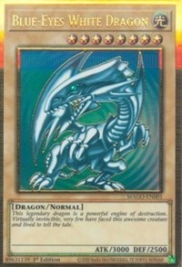 Blue-Eyes White Dragon [MAGO-EN001] Gold Rare 