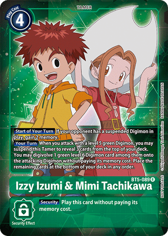 Izzy Izumi &amp; Mimi Tachikawa [BT5-089] (Buy-A-Box Promo) [Battle of Omni] 