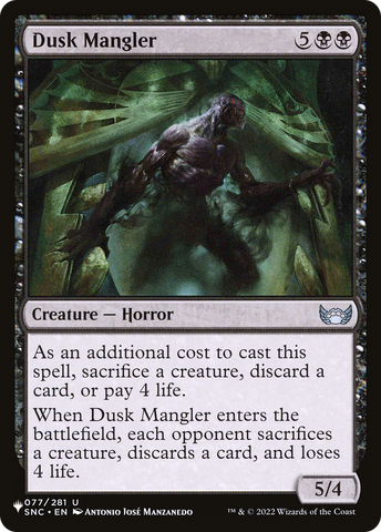Dusk Mangler [The List Reprints] 