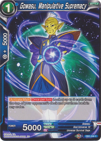Gowasu, Manipulative Supremacy (DB2-058) [Divine Multiverse] 