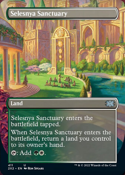 Selesnya Sanctuary (Borderless Alternate Art) [Double Masters 2022]