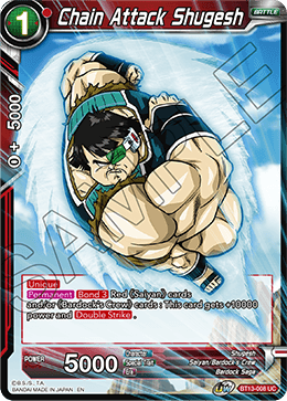 Chain Attack Shugesh (Uncommon) (BT13-008) [Supreme Rivalry] 