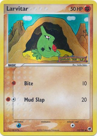 Larvitar (51/101) (Stamped) [EX: Dragon Frontiers] 