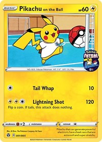 Pikachu on the Ball (001/005) [Miscellaneous Cards] 