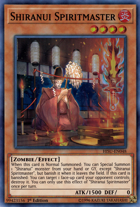 Shiranui Spiritmaster [HISU-EN048] Super Rare 