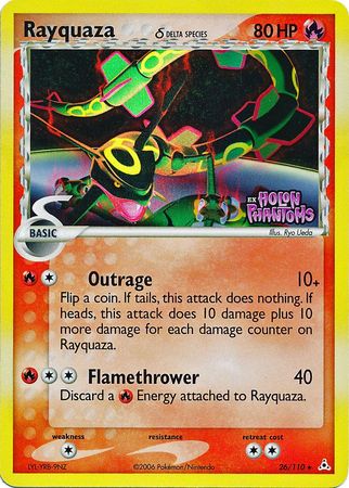Rayquaza (26/110) (Delta Species) (Stamped) [EX: Holon Phantoms] 