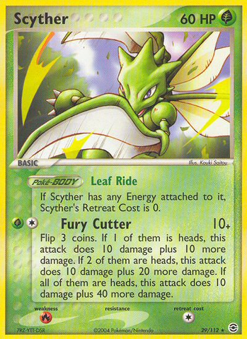 Scyther (29/112) [EX: FireRed &amp; LeafGreen] 