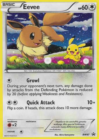 Eevee (BW97) [Black &amp; White: Black Star Promos] 