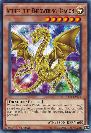Aether, the Empowering Dragon [YS14-EN011] Common 