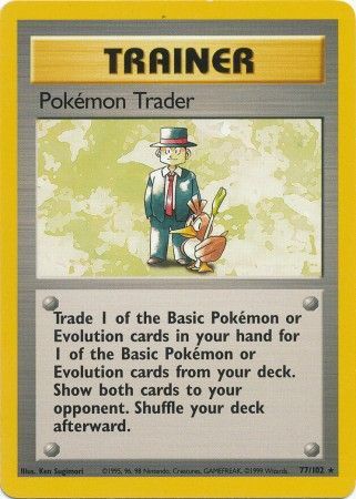 Pokemon Trader (77/102) [Base Set Unlimited] 