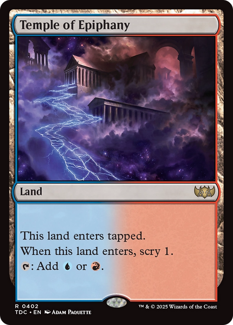Temple of Epiphany [Tarkir: Dragonstorm Commander] 