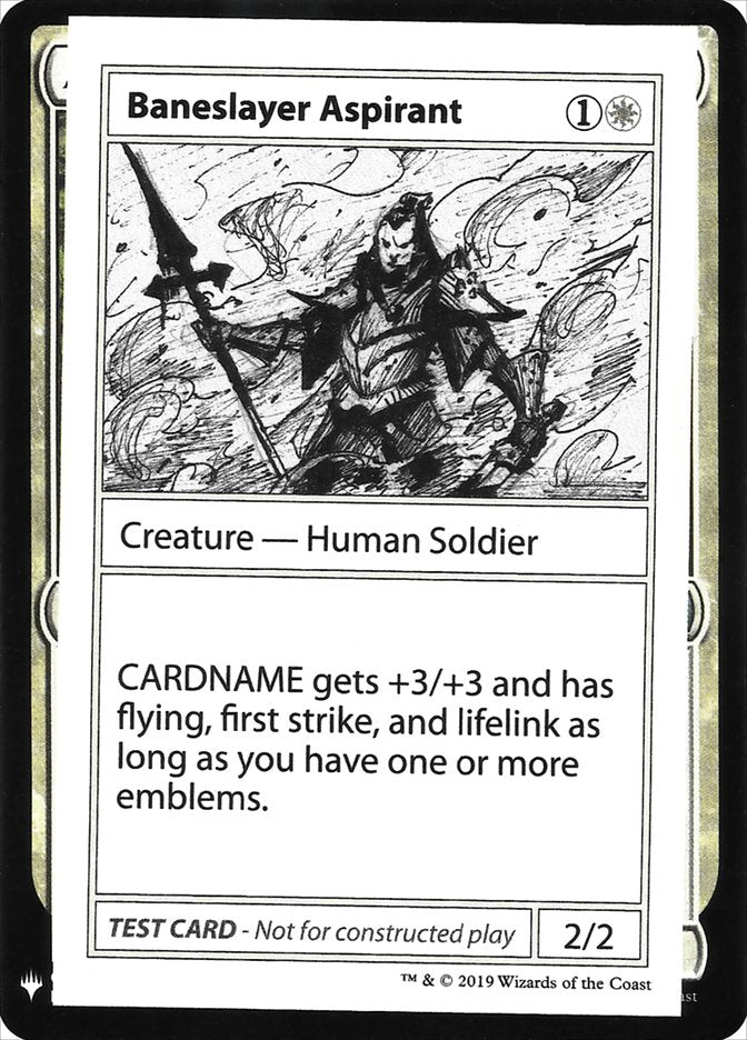 Baneslayer Aspirant [Mystery Booster Playtest Cards] 