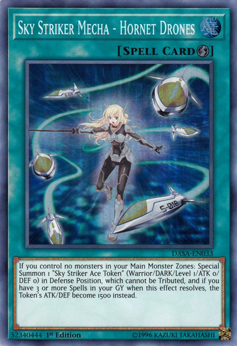 Sky Striker Mecha - Hornet Drones [DASA-EN033] Super Rare 