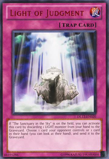 Light of Judgment (Red) [DL12-EN020] Rare 