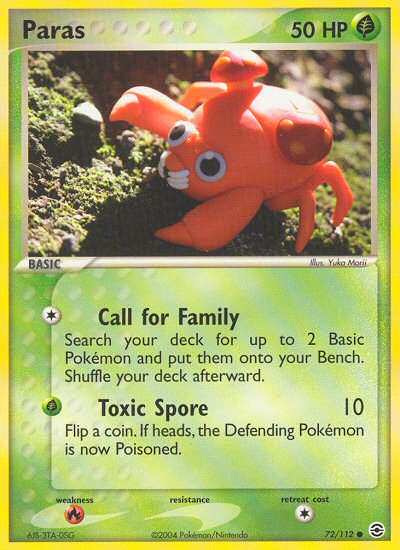 Paras (72/112) [EX: FireRed &amp; LeafGreen] 