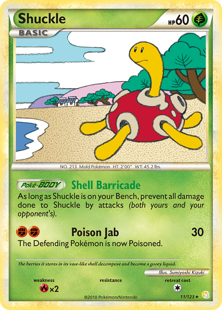 Shuckle (11/123) [HeartGold &amp; SoulSilver: Base Set] 