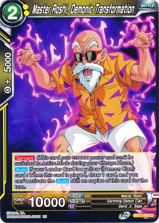 Master Roshi, Demonic Transformation (BT11-101) [Vermilion Bloodline] 