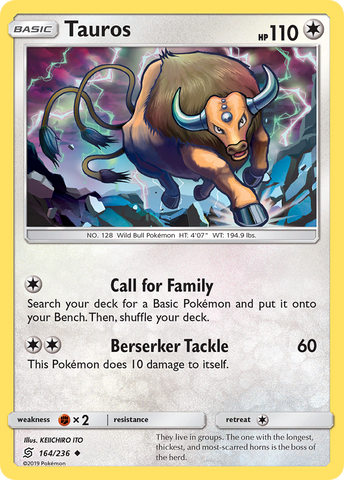 Tauros (164/236) [Sun &amp; Moon: Unified Minds] 