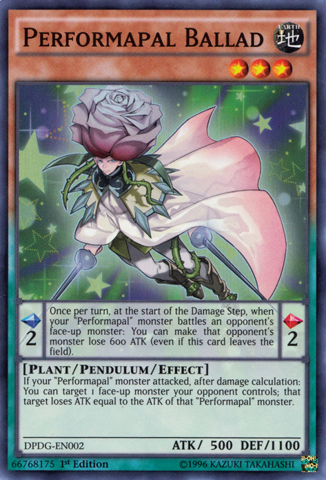 Performapal Ballad [DPDG-EN002] Super Rare 
