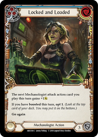 Locked and Loaded (Blue) [ARC034-C] (Arcane Rising) 1st Edition Normal 
