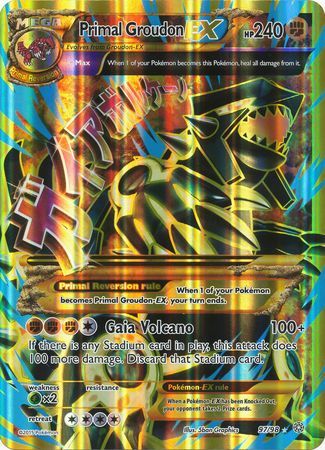 Primal Groudon EX (97/98) (Jumbo Card) [XY: Ancient Origins] 