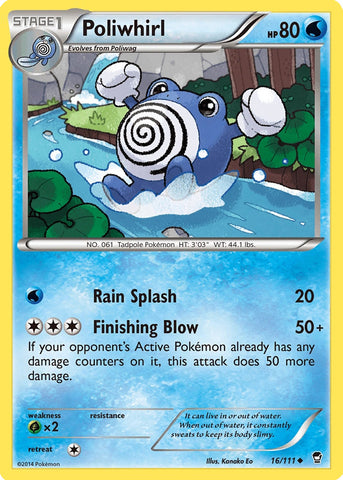 Poliwhirl (16/111) [XY: Furious Fists] 
