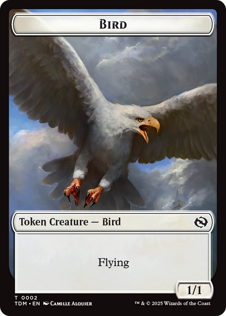 Thopter // Bird Double-Sided Token [Tarkir: Dragonstorm Commander Tokens] 