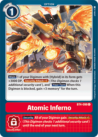 Atomic Inferno [BT4-098] [Great Legend] 