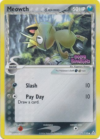 Meowth (71/110) (Delta Species) (Stamped) [EX: Holon Phantoms] 