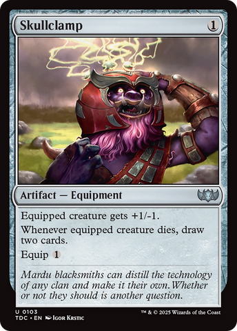 Skullclamp [Tarkir: Dragonstorm Commander] 