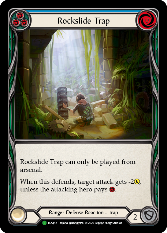 Rockslide Trap (Blue) [LGS152] (Promo) Rainbow Foil 