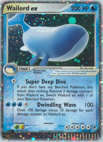 Wailord ex (100/100) [EX: Sandstorm] 