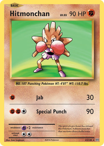 Hitmonchan (62/108) (Theme Deck Exclusive) [XY: Evolutions] 