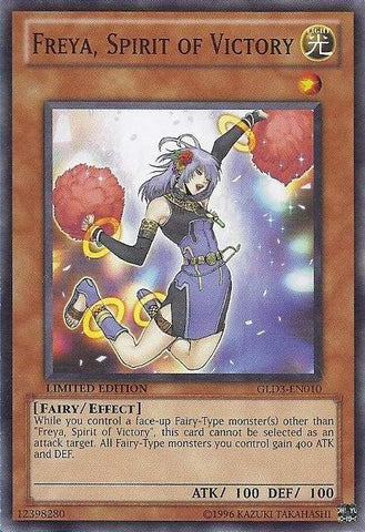 Freya, Spirit of Victory [GLD3-EN010] Common 