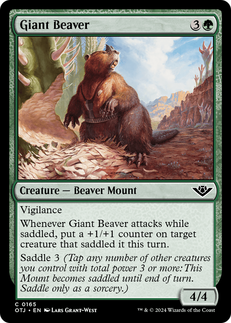 Giant Beaver [Outlaws of Thunder Junction] 