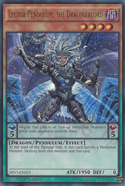 Lector Pendulum, the Dracoverlord [SHVI-EN023] Ultra Rare 