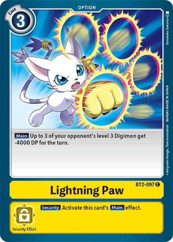 Lightning Paw [BT2-097] [Release Special Booster Ver.1.5] 