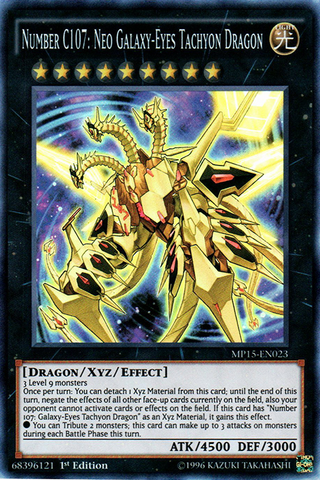 Number C107: Neo Galaxy-Eyes Tachyon Dragon [MP15-EN023] Super Rare 