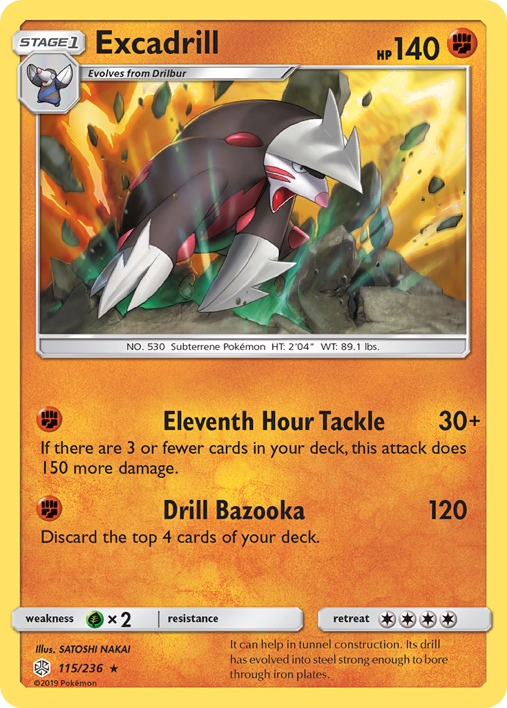 Excadrill (115/236) [Sun &amp; Moon: Cosmic Eclipse] 