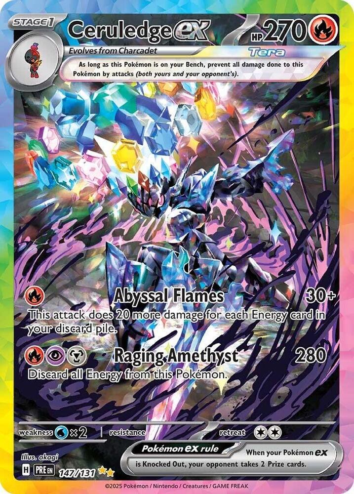 Ceruledge ex (147/131) [Scarlet &amp; Violet: Prismatic Evolutions] 