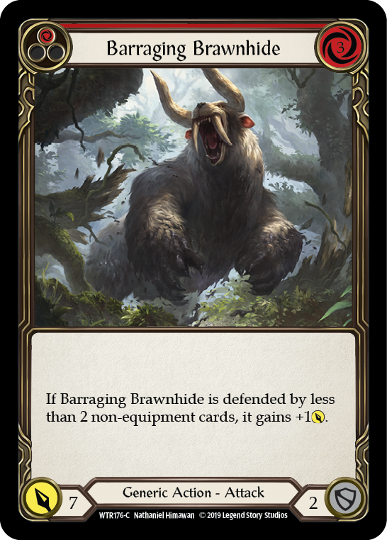 Barraging Brawnhide (Red) [WTR176-C] (Welcome to Rathe) Alpha Print Normal 