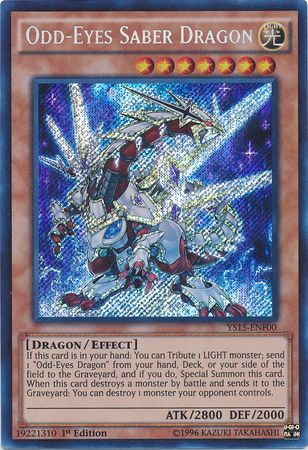 Odd-Eyes Saber Dragon [YS15-ENF00] Secret Rare 