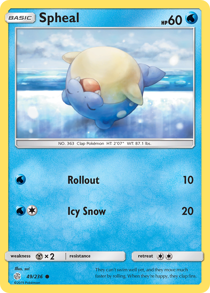 Spheal (49/236) [Sun &amp; Moon: Cosmic Eclipse] 