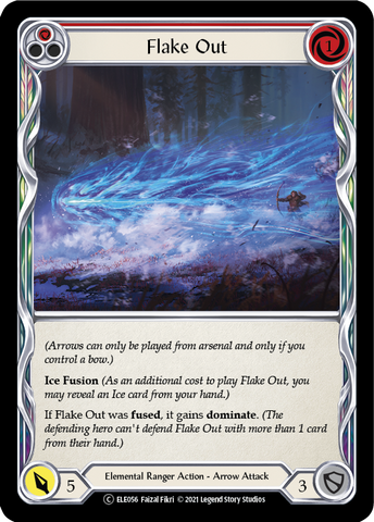 Flake Out (Red) [U-ELE056] (Tales of Aria Unlimited) Unlimited Rainbow Foil 