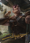 Minsc &amp; Boo, Timeless Heroes Art Card (38) (Gold-Stamped Signature) [Commander Legends: Battle for Baldur's Gate Art Series] 