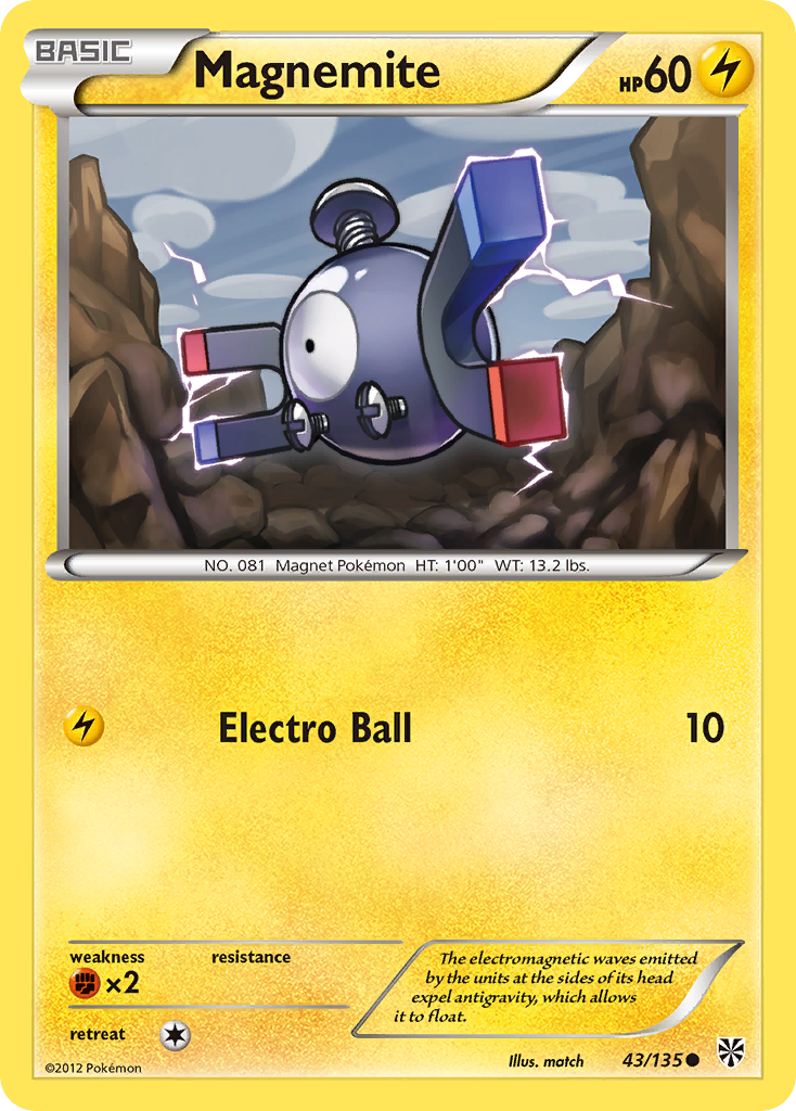 Magnemite (43/135) [Black &amp; White: Plasma Storm] 