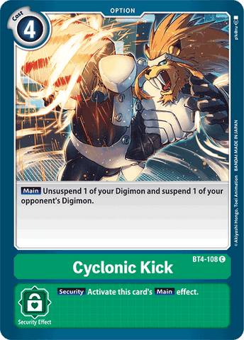 Cyclonic Kick [BT4-108] [Great Legend] 