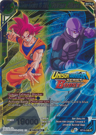 Son Goku &amp; Hit, Supreme Alliance (Event Pack 08) (Alternate Foil) (BT10-145) [Tournament Promotion Cards] 