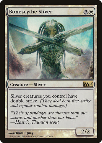 Bonescythe Sliver (Duels of the Planeswalkers Promos) [Duels of the Planeswalkers Promos 2013] 